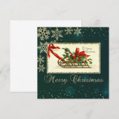 Vintage kerstdij, Mistletoe Snowflakes (Voorkant / Achterkant)