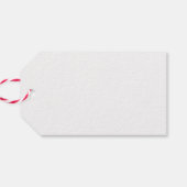 Vintage kerstdiner cadeaulabel (Achterkant Horizontaal)