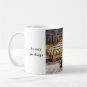 Vintage kerstdiner koffiemok (Links)