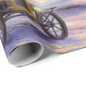 Vintage kerstdorp cadeaupapier (Rol Hoek)