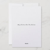 Vintage kerstdorp feestdagenkaart (Achterkant)