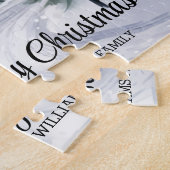 Vintage-kerstdorp Scene Legpuzzel (Zijkant)