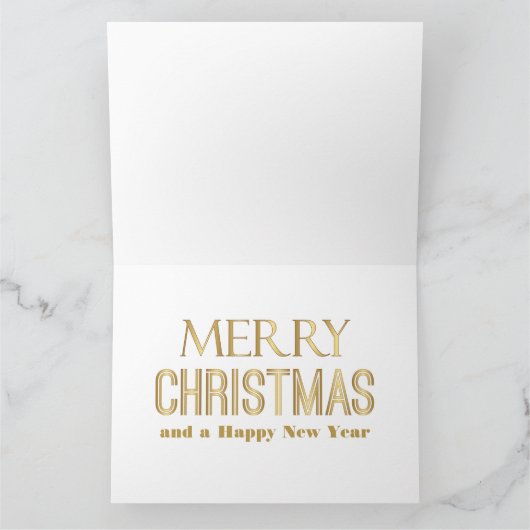 Vintage Kerstdorp Vrolijke Kerstgroet Kaart (Binnen)