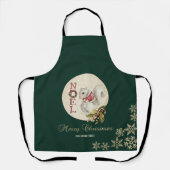 Vintage kersteekhoorn, Snowflakes Schort (Voorkant)