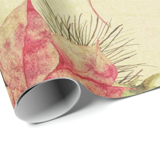 Vintage kerstelementen — Verpakkingspapier Cadeaupapier (Rol Hoek)