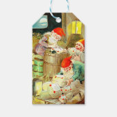 Vintage KerstElves Cadeaulabel (Voorkant)