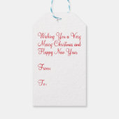 Vintage KerstElves Cadeaulabel (Achterkant)