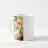 Vintage KerstElves Koffiemok (Voorkant links)