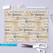 Vintage-kerstemporiënpapier Tissuepapier (Craft)