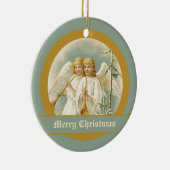 Vintage Kerstengelen met bugles ornamenten (Rechts)