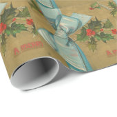 Vintage kerstenvelop met lint cadeaupapier (Rol Hoek)