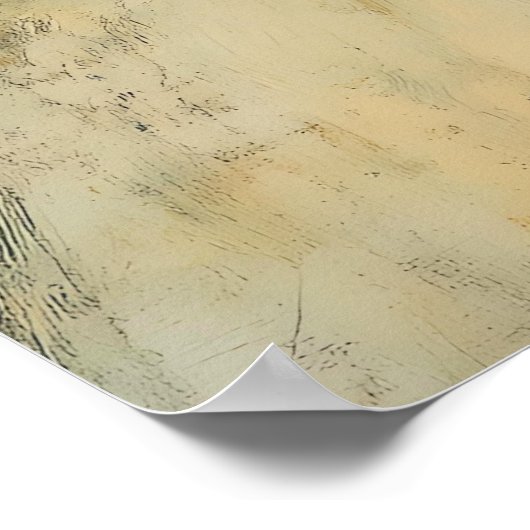 Vintage Kerstfee met Robin Whimsical Poster (Hoek)