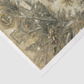 Vintage kerstfee tissuepapier (Detail)