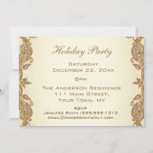 Vintage kerstfeest Carl Larsson Kaart (Achterkant)