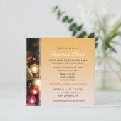 Vintage kerstfeest- en feestfeestfeest kaart (Staand voorkant)