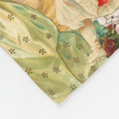 Vintage kerstfeest Fleece Blanket Deken (Hoek)