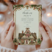 Vintage Kerstfeest Kaart