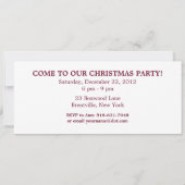 Vintage kerstfeest santa sleigh kaart (Achterkant)