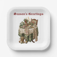Vintage Kerstfeest Tafelservies Collectie