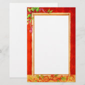 Vintage kerstfeestartikelen briefpapier (Voorkant / Achterkant)