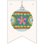 Vintage kerstfeestdag banner - groen (Eerste vlag)