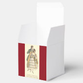 Vintage kerstfeestdag bedankdoosjes (Geopend)