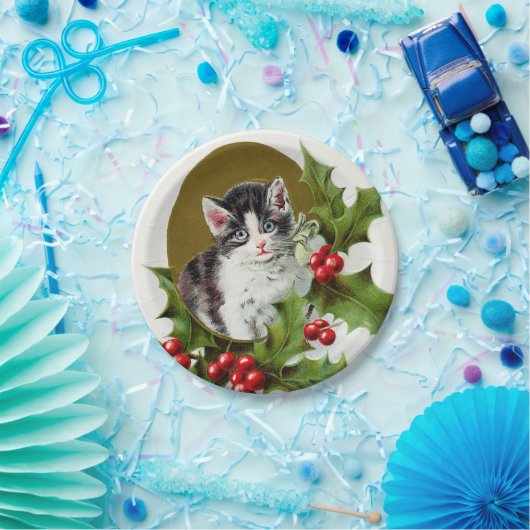 Vintage kerstfeestdag bord (Feest)