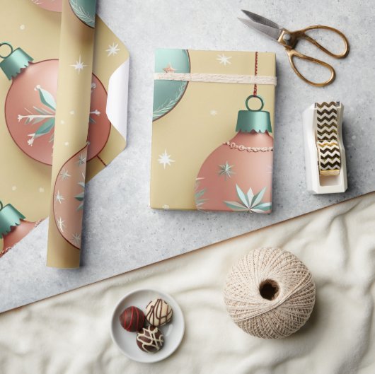 Vintage kerstfeestdag cadeaupapier (Crafts)