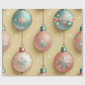 Vintage kerstfeestdag cadeaupapier (Vlak)