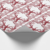 Vintage-kerstfeestdag Cadeaupapier (Hoek)