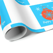 Vintage kerstfeestdag cadeaupapier (Rol Hoek)