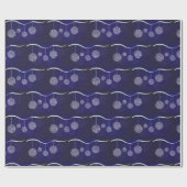 Vintage kerstfeestdag cadeaupapier (Vlak)