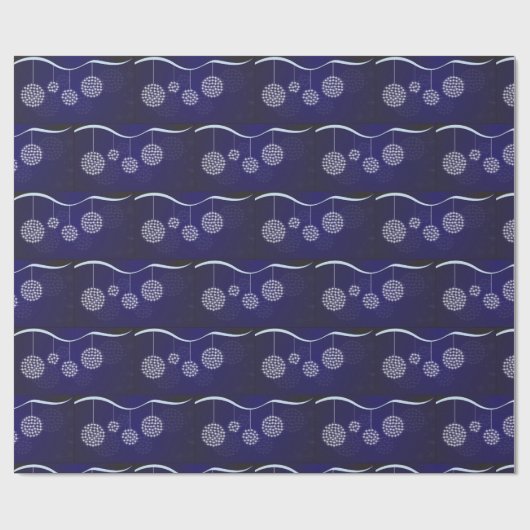 Vintage kerstfeestdag cadeaupapier (Vlak)