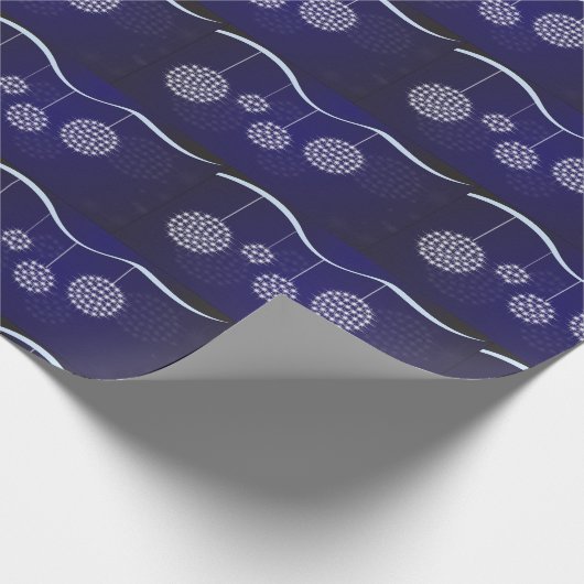 Vintage kerstfeestdag cadeaupapier (Hoek)