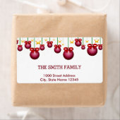 Vintage-kerstfeestdag Etiket (Insitu)