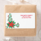 Vintage-kerstfeestdag Etiket (Insitu)
