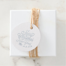 Vintage kerstfeestdag — Familienaam Bedankjes Labels