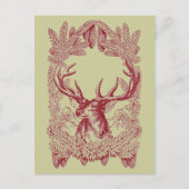 Vintage-kerstfeestdag Feestdagenkaart (Voorkant)