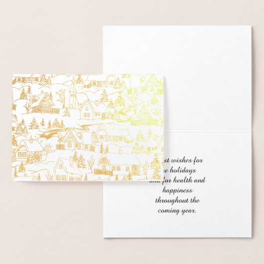 Vintage Kerstfeestdag Folie Kaarten (Display)