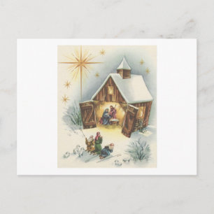 Vintage kerstfeestdag Kaart