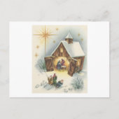 Vintage kerstfeestdag Kaart (Voorkant)