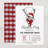 Vintage-kerstfeestdag Kaart (Voorkant / Achterkant)