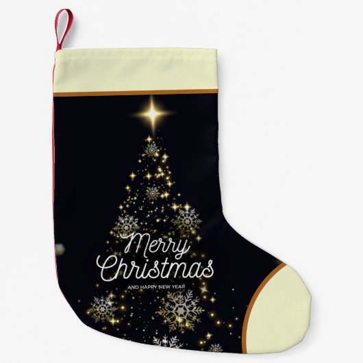 Vintage kerstfeestdag kleine kerstcadeau kleine kerstsok (Voorkant)