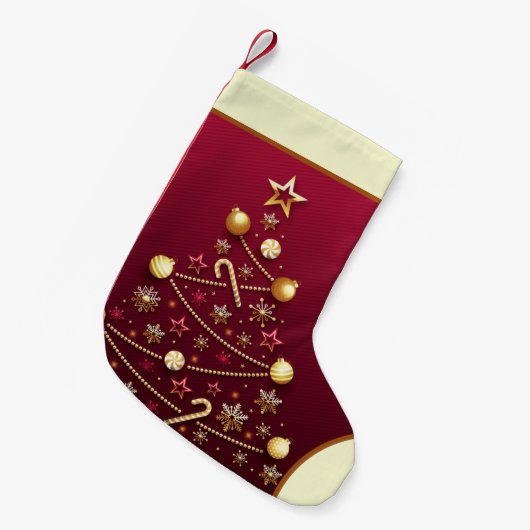 Vintage-kerstfeestdag Kleine Kerstsok (Voorkant (Hangend))