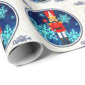 Vintage Kerstfeestdag Nutkraker Cadeaupapier (Rol Hoek)