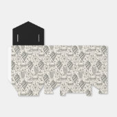 Vintage kerstfeestdag Ornamenten Bedankdoosjes (Uitgevouwen)