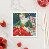 Vintage-kerstfeestdag Servet (Insitu)