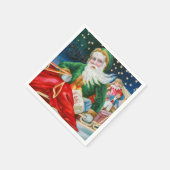 Vintage-kerstfeestdag Servet (Hoek)