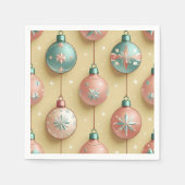 Vintage kerstfeestdag servet (Voorkant)