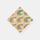 Vintage kerstfeestdag servet (Hoek)